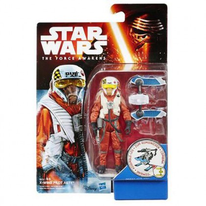 Star Wars The Force Awakens 3.75 Inch Action Figure Snow and Desert Wave 4 - X-Wing Pilot Asty